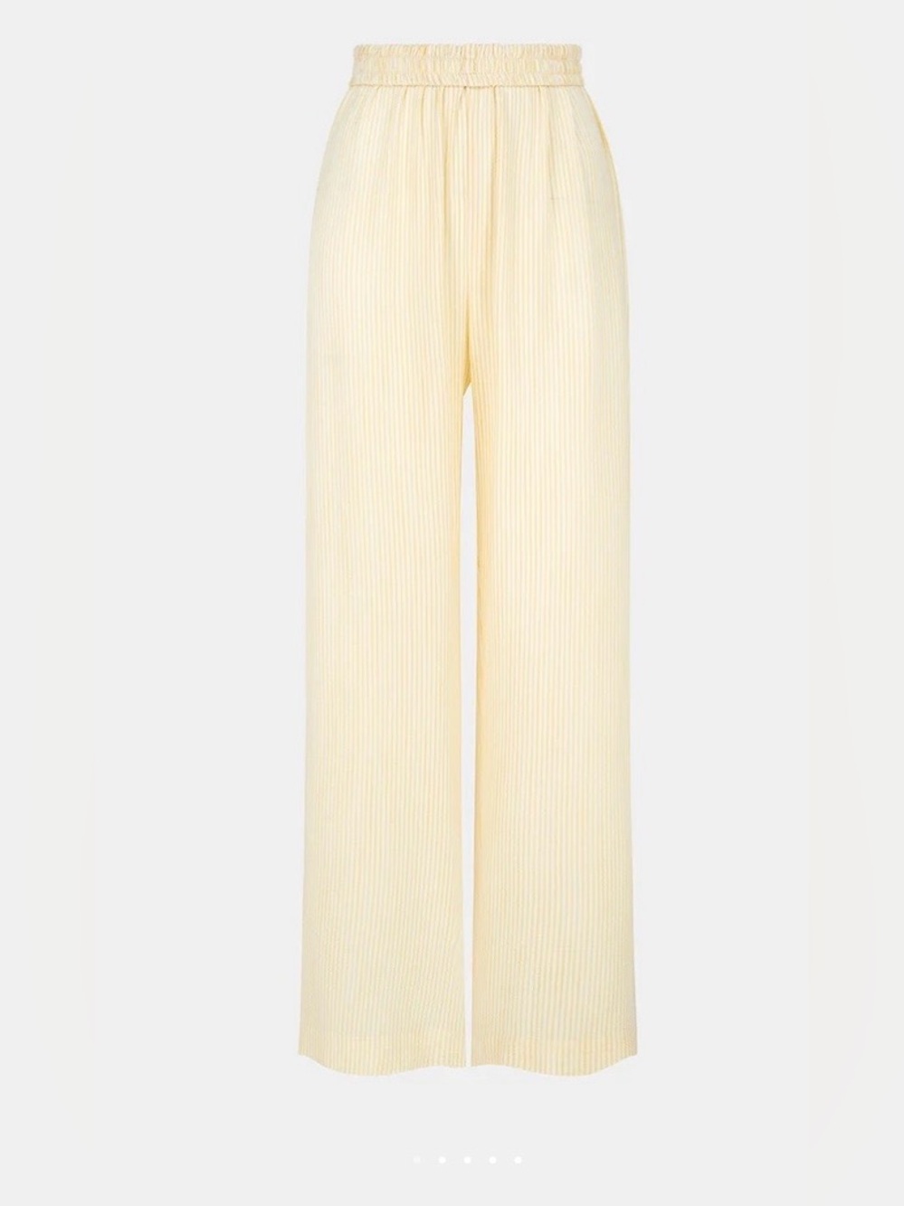 Yellow and White Pinstripe Pants